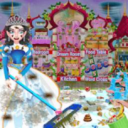 Winter Princess Big House Home Cleaning for Girls