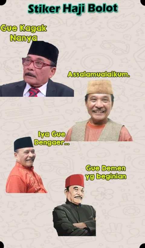 Stiker Haji Bolot - WAStickersApp screenshot 4