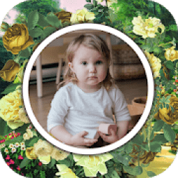ikon Beautiful Flower Garden Photo Frame Application