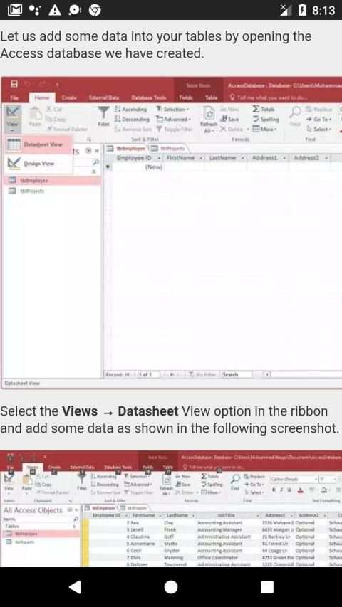 Complete MS Access Basics स्क्रीनशॉट 3
