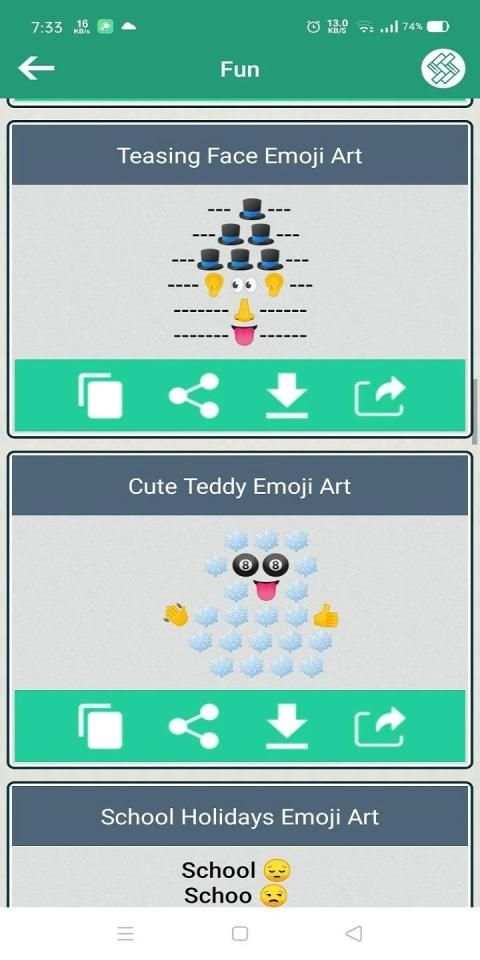Emoji Art Sharing स्क्रीनशॉट 4