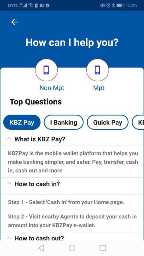 KBZConnect screenshot 1