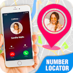 Mobile number locator, mobile number tracker icon