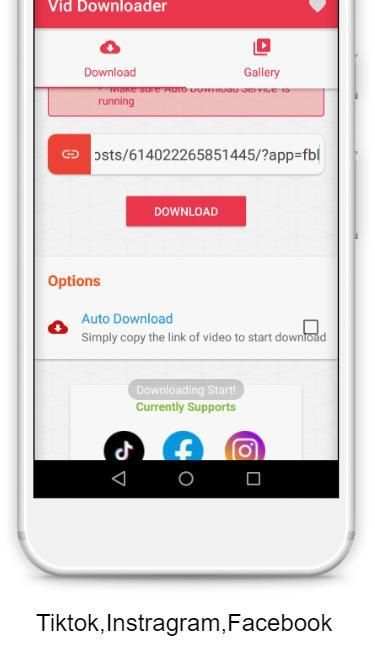 Vid downloader - Download for insta,fb & Tiktok screenshot 2