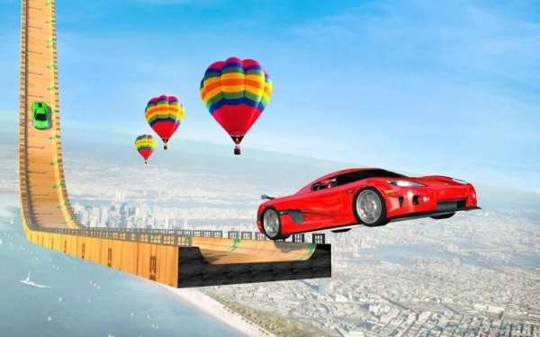 Mega Ramp Stunt Car Games स्क्रीनशॉट 6