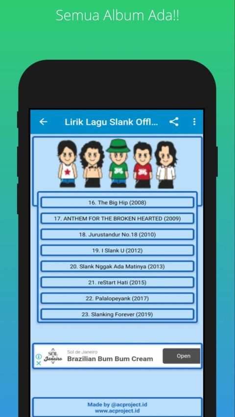 Lirik Lagu Slank Offline screenshot 3