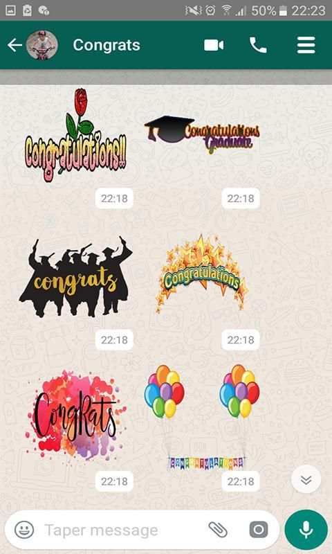 Congrats Stickers For Whatsapp screenshot 6