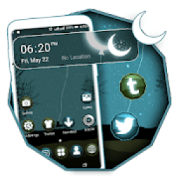 Moon Night Launcher Theme आइकन