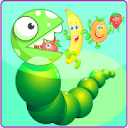 Snake crawling fruit icon