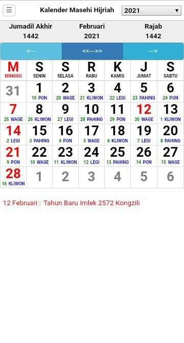 Kalender screenshot 1