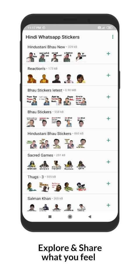 Hindi Stickers for WhatsApp: Text chat stickers screenshot 9