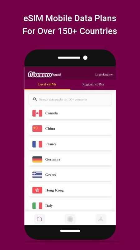 Numero Passport – eSIM Mobile Data for Travelers स्क्रीनशॉट 2