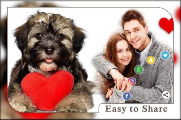 Fluffy Heart Photo Frames screenshot 1