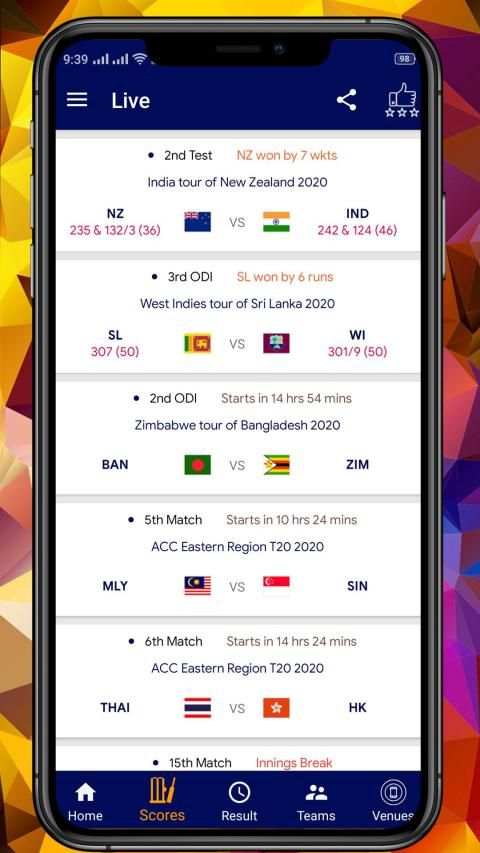IPL 2020 Schedule - Teams, Live cricket scores स्क्रीनशॉट 2