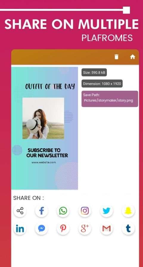 Story maker - Insta story editor screenshot 1