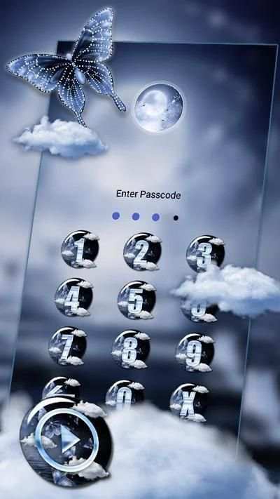 Lake Moon Night Launcher Theme screenshot 1