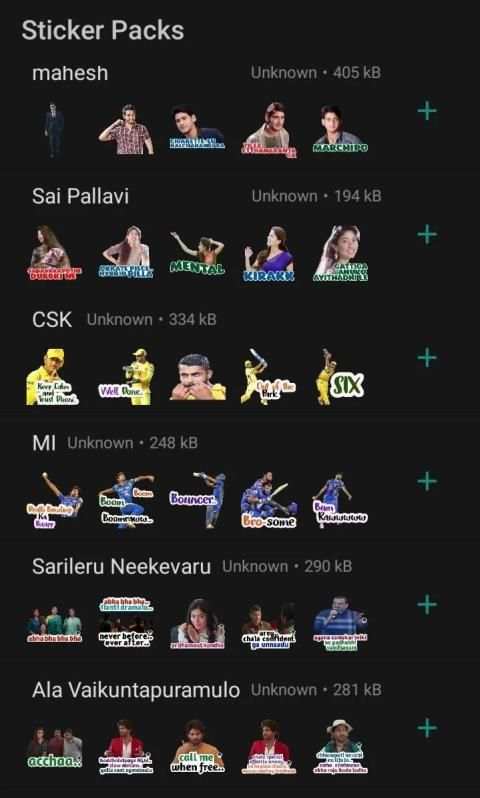 Telugu Movie Stickers-Latest cinema and dialogues screenshot 2