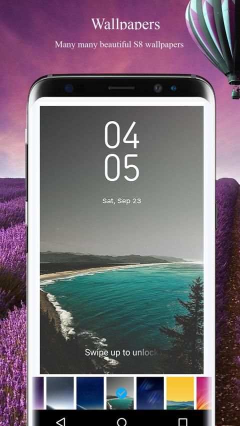 Lock screen for Galaxy S8 edge स्क्रीनशॉट 1