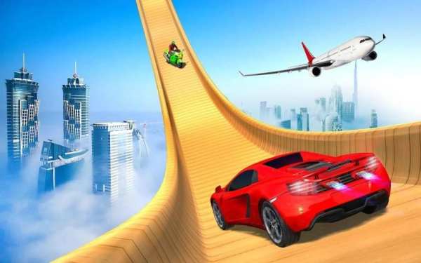 Mega Ramp Stunt Car Games screenshot 9