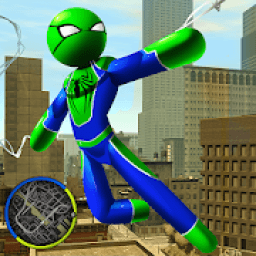 Frog-Spider StickMan Rope Hero Gangster Vegas आइकन