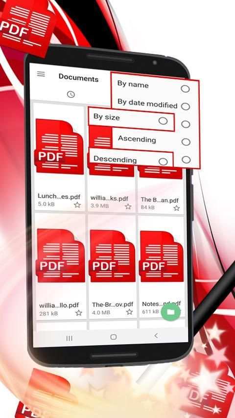 pdf file reader for android - pdf reader free स्क्रीनशॉट 1