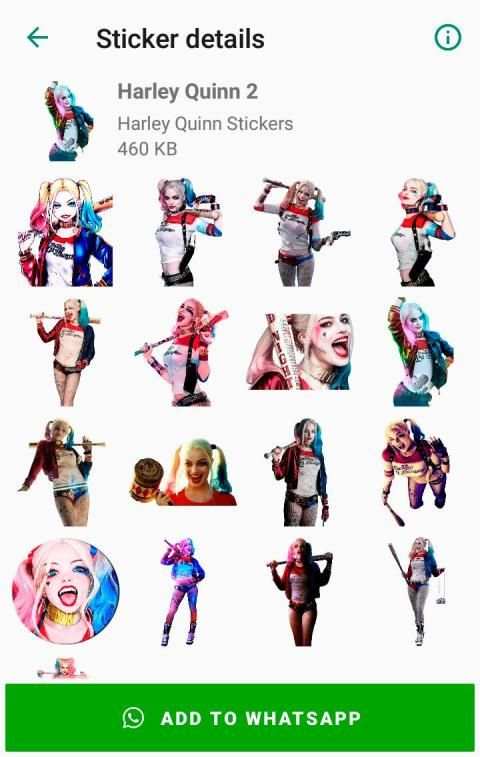 Harley Quinn Stickers for WhatsApp - WAStickerApps screenshot 8
