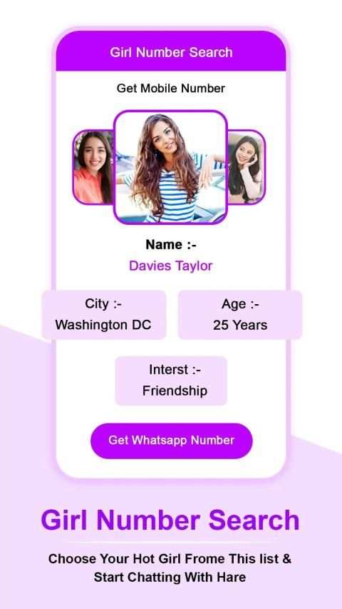 USA Girl Mobile Number Search - Make Girlfriend screenshot 3