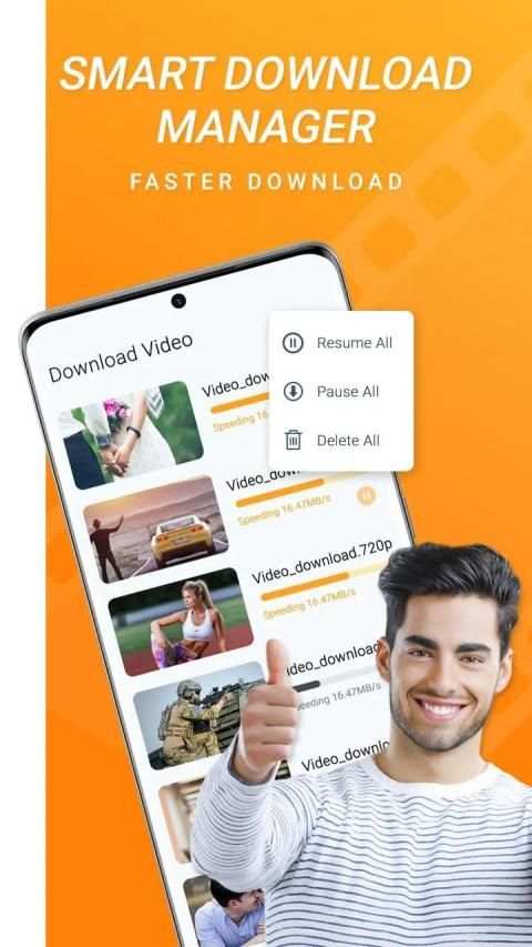 Video Downloader -All Video Downloader Fast & Free स्क्रीनशॉट 2