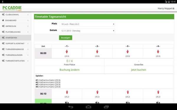 PC CADDIE Golf Club App screenshot 1
