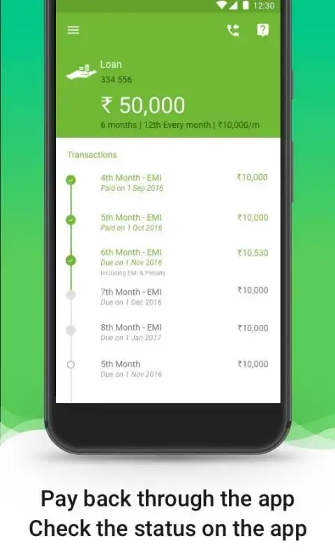 1 month pay day lending products
