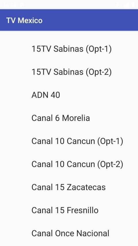 TV Mexico channel list स्क्रीनशॉट 1