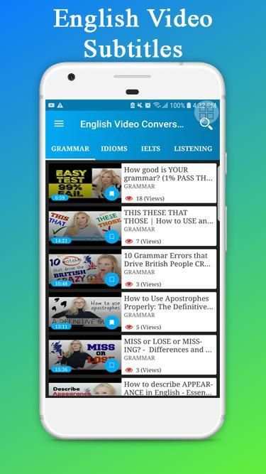 English Video with Subtitles स्क्रीनशॉट 1