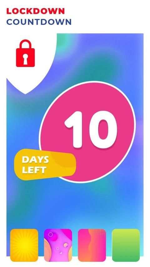 Lock down Countdown Widget - Days Left स्क्रीनशॉट 3