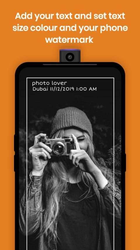 Photo Timestamp: Auto stamper Datetime Shot Camera screenshot 2