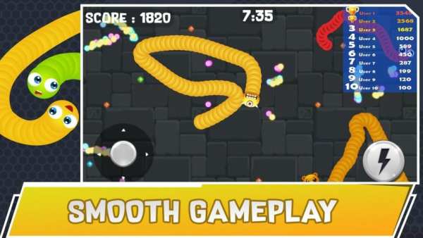 Angry Crawler Worm : Play snake game classic स्क्रीनशॉट 5