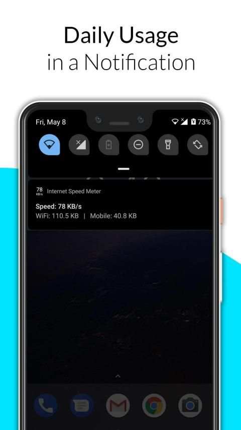 Internet Speed Meter स्क्रीनशॉट 1