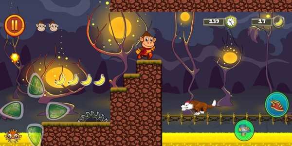 *Jungle Monkey Run: Banana Island Adventures Game screenshot 3