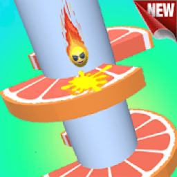 Orange Ball Helix Jump आइकन