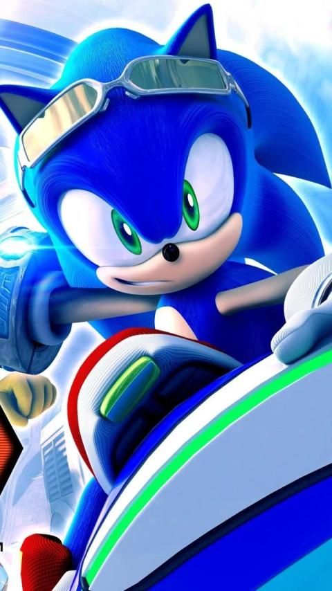 Wallpaper look, blue, shoes, barb, Sonic, gloves, runs, hedgehog for mobile  and desktop, section минимализм, resolution 1920x1080 - download