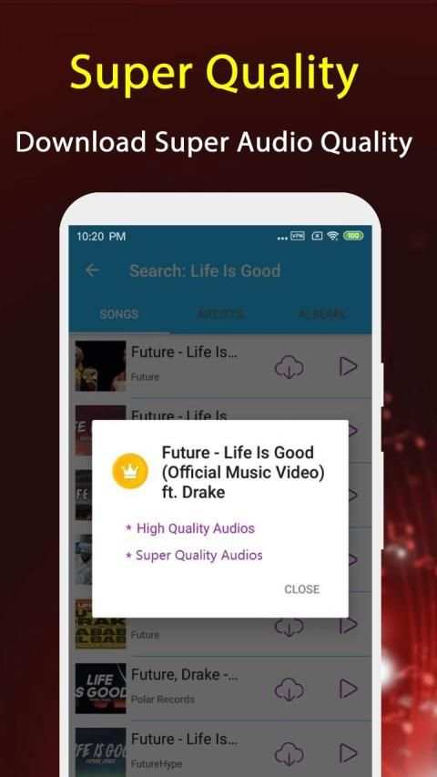 Mp3 Download - Free Music Downloader स्क्रीनशॉट 4