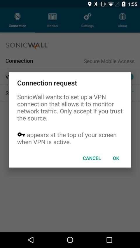 SonicWall Mobile Connect screenshot 5