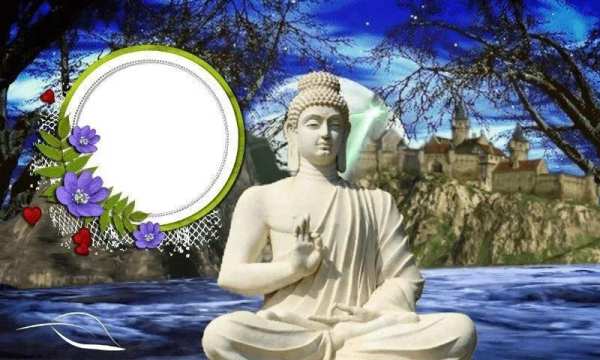 Buddha Purnima Photo Frame - Vesak Day Photo Frame screenshot 1