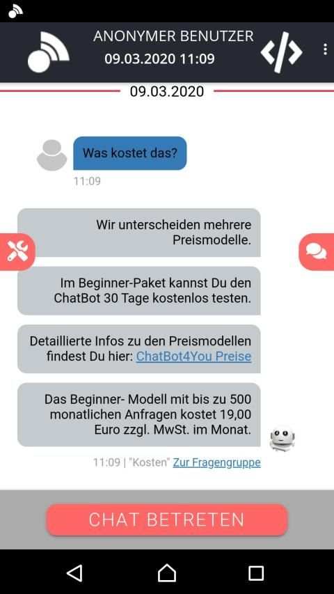 ChatBot4You - Live-Chat screenshot 3