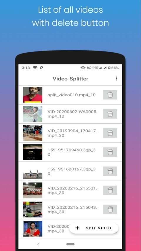 Video Splitter - Trimmer स्क्रीनशॉट 1