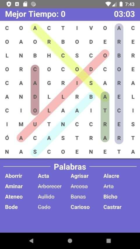 * Sopa de Letras Infinitas * screenshot 7