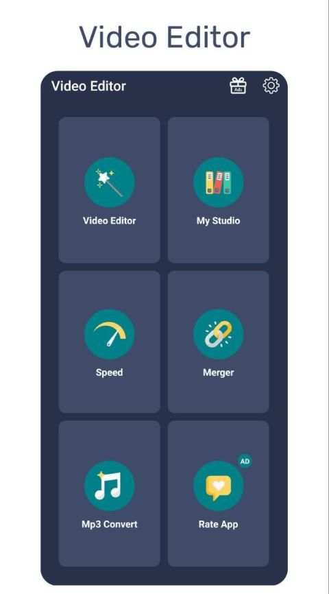 Video Editor with Music - Free and No Watermark screenshot 1
