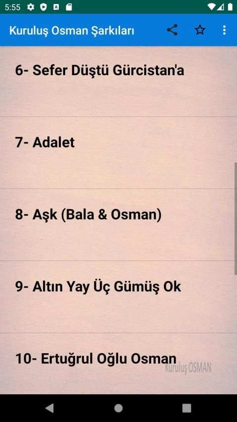Kuruluş OSMAN 2020 Şarkıları(internetsiz) screenshot 2