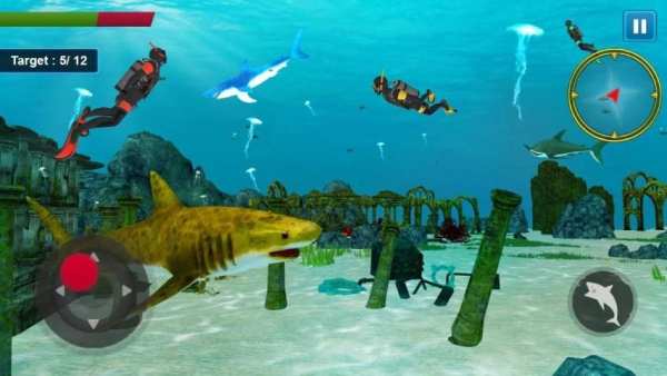 Shark Simulator 2018 स्क्रीनशॉट 1