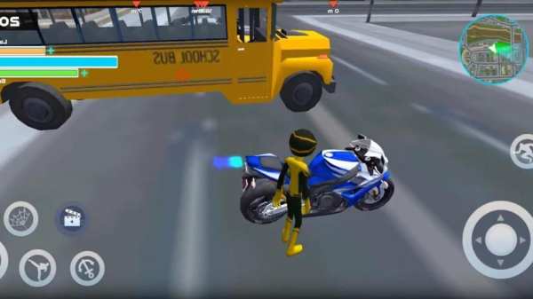 Spider Stickman Rope Hero 2 - Gangstar Crime City स्क्रीनशॉट 1
