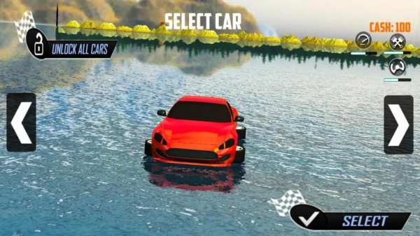 Water Car Racing Stunts 2020 स्क्रीनशॉट 4
